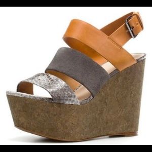 Zara Inspired 3 toned Wedges