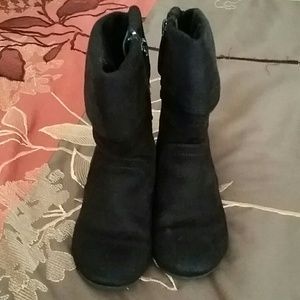 Toddler black boots