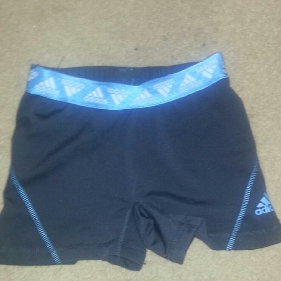 Gray & light Blue Adidas Reversibl Spandex Shorts