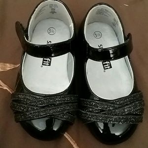 Black dress sparkly shoes!