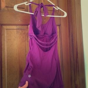 Lululemon purple exercise top