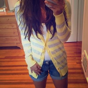 Express Striped Cardigan