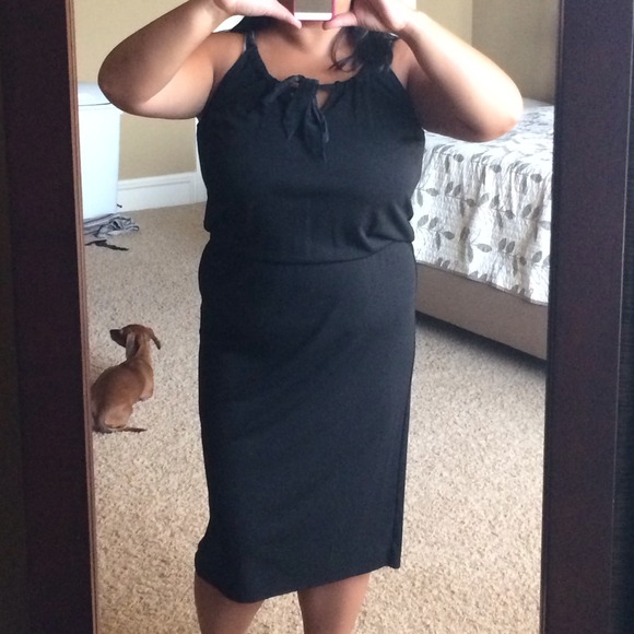 Ann taylor Loft black dress