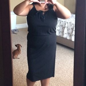 Ann taylor Loft black dress