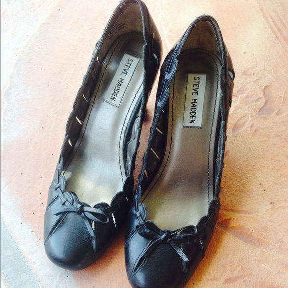 SHOE SALE 🎈💃🏻👠 STEVE MADDEN SHOES 7M LEATHER - Picture 2 of 3