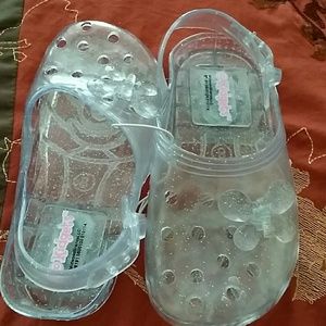 Clear sandals