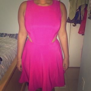 Open back Pink homecoming dress