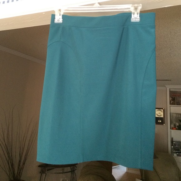 A blue skirt