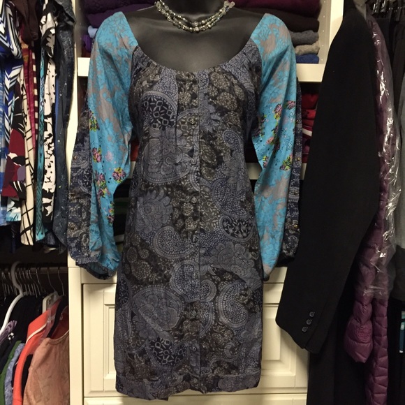 DEPT Beautiful Silk Dress Tunic NWT - Picture 1 of 3