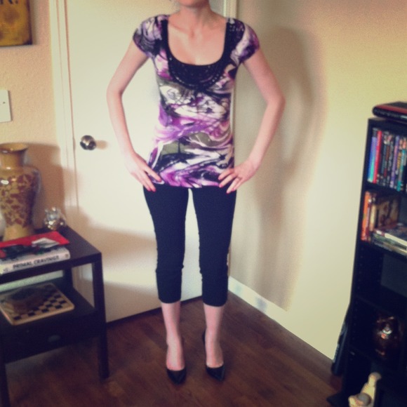 SOLD!!!!!!!! A super cute tie dye lace shirt.