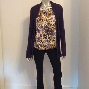 Printed Boat Neck Blouse