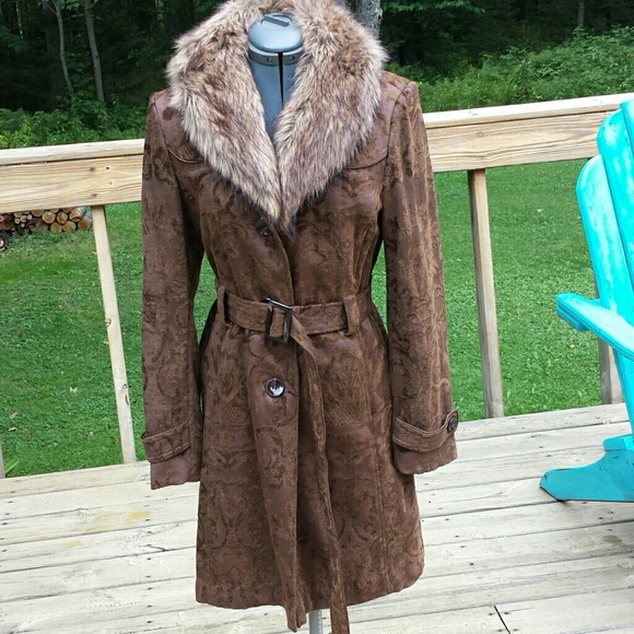 Brown Faux fur coat