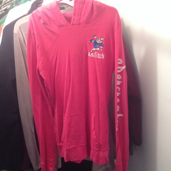 Abercrombie light weight pink hoodie