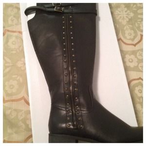 Held for @poetslair WIDE CALF Black Riding Boot