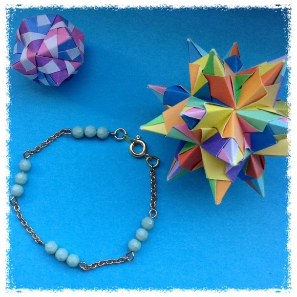 New Handmade Mini Mint Beads Bracelet