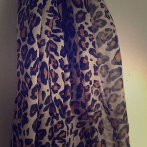 Leopard print scarf