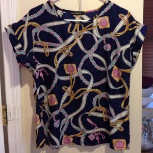 Bundle - Chanel top and Express lace top