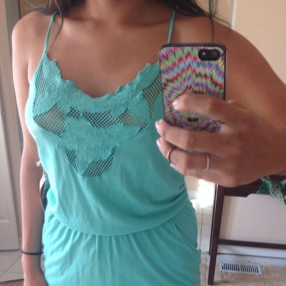 Cute mint romper