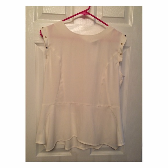 H&M Studded Peplum Top