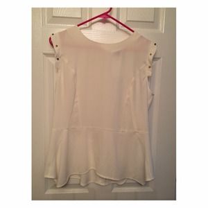 H&M Studded Peplum Top