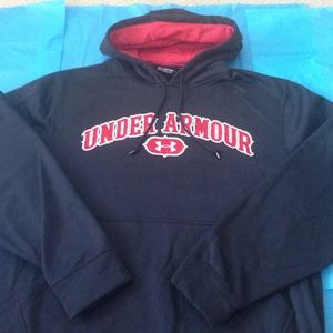 Under Armour Black and Red Hoodie