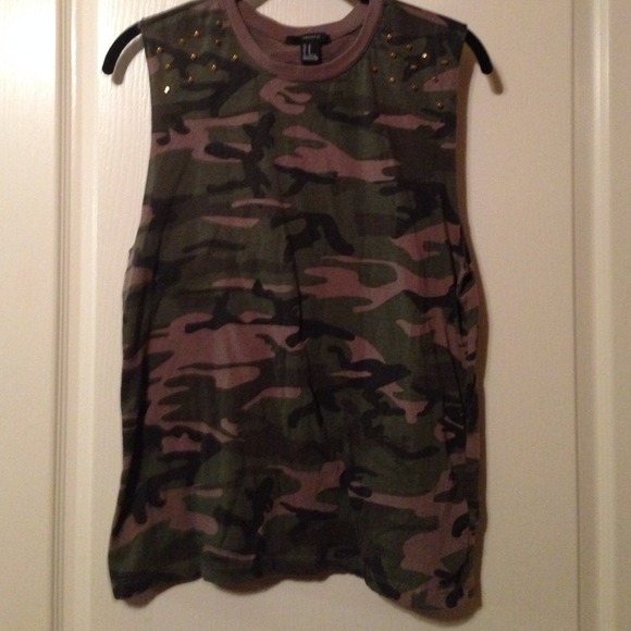 Studded Camo tank