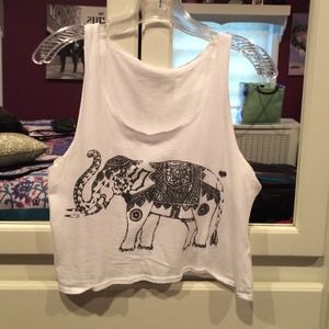 Brandy Melville Elephant Cropped Tank