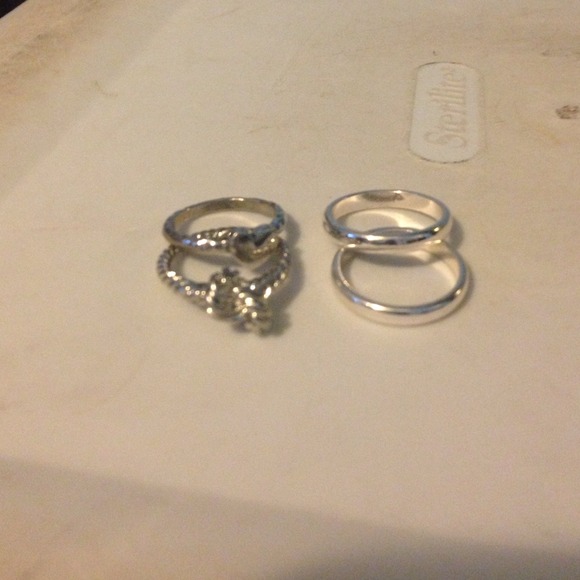 Set of 4 rings all from forever 21