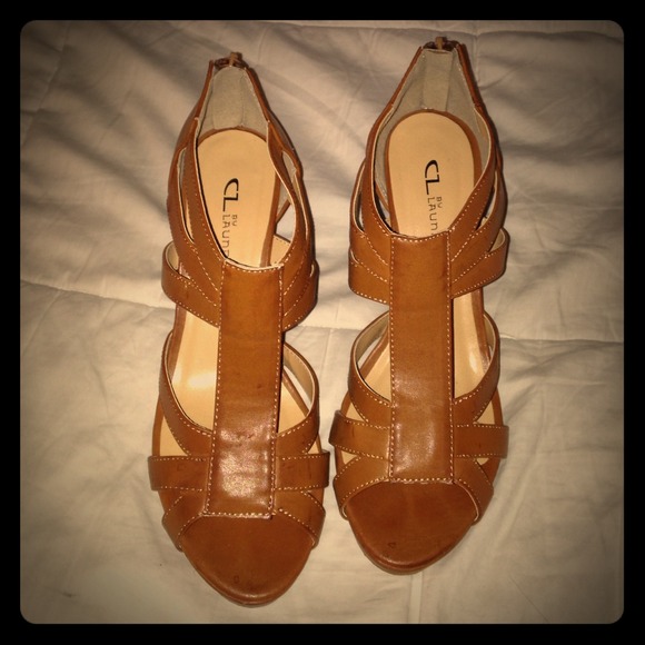 Chinese Laundry Shoes - Brown strappy heels