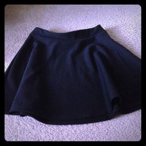 NWOT Black skater skirt.