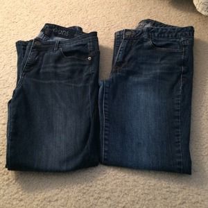 2 pairs of Calvin Klein jeans