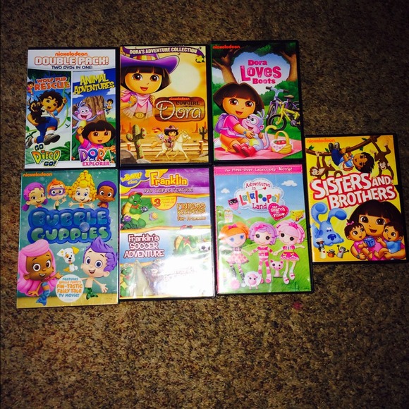 Set of 7 nickelodeon DVDs