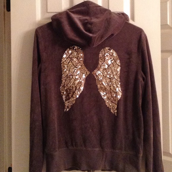 Victoria's Secret bling/sequins velour sweater