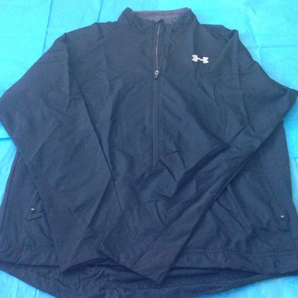 Under Armour Black Windbreaker Jacket!