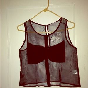 Sexy mesh bow top💋