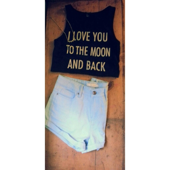 Baby Blue Denim High Waisted Shorts