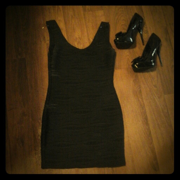 Black tank dress