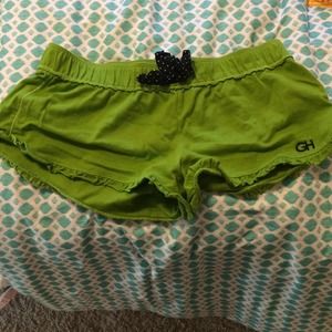Gilly hicks green pj shorts