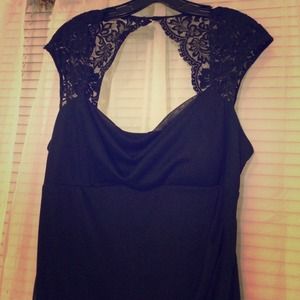 Black tie gown