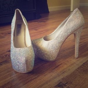 Rhinestone Steve Madden Platform Heels