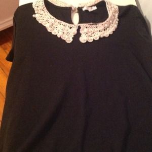 Embellished Peter Pan Style Top