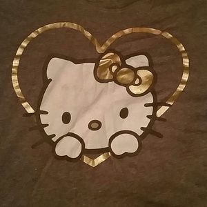 Hello kitty off the shoulder shirt