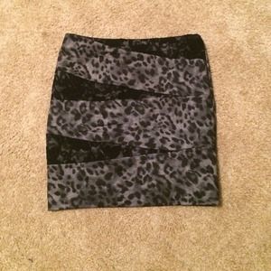 Leopard skirt