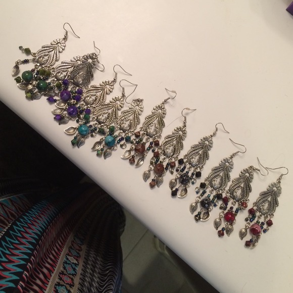 6 beautiful pairs of earrings