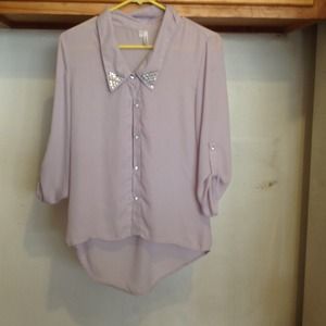 Purple Chiffon Blouse 💖