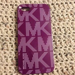 purple Michael Kors iphone 5/5s case