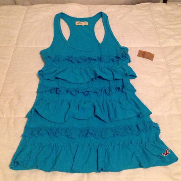 Hollister blue tank top