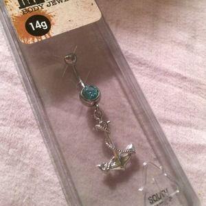 Morbid Metals Anchor Belly Button Ring