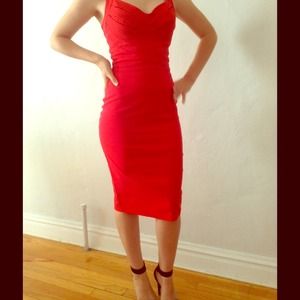 ASOS Red tulip dress