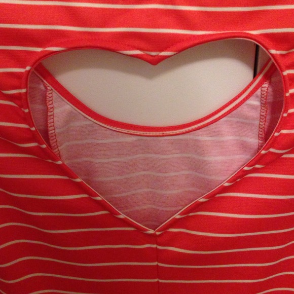 Pink Striped Peplum Top - Picture 3 of 3